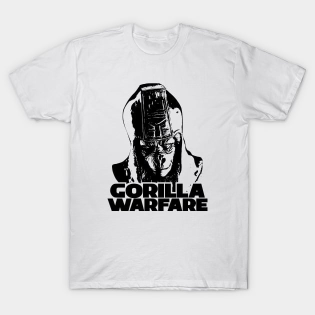 Planet of the Apes - Gorilla warfare T-Shirt by KERZILLA